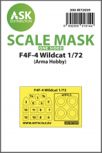 1/72 Grumman F4F-4 Wildcat one-sided painting express mask