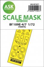 1/72 Messerschmitt Bf-109E-4/7 wheels and canopy paint mask