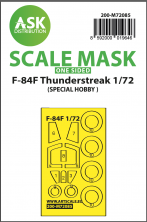 1/72 F-84F Thunderstreak one-sided express fit mask