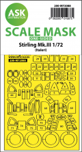 1/72 Short Stirling Mk.III paint mask forAirfix