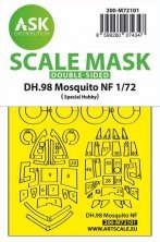1/72 De Havilland DH.98 Mosquito Nf Mk.30 double-sided mask
