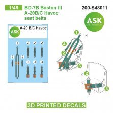 1/48 Douglas DB-7B Boston III / A-20B/C Havoc pilot seat belt