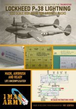 1/32 Lockheed P-38L Lightning paint mask