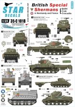 1/35 British Special Shermans  BARV, Crab and Crocodile Sherman