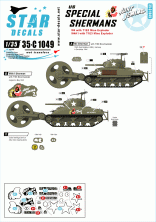 1/35 US Special Shermans. Aunt Jemima and mine exploder tank