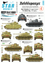 1/35 Befehlspanzer # 4. Bef.PzKpfw IV Ausf F, G, H, Pz.Beob.Wg.