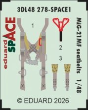 EDUARD Ceintures de S�curit� MiG-21MF 1/48