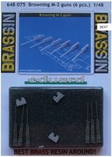 1/48 Browning M-2 guns (6 pcs.)
