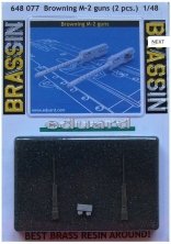 1/48 Browning M-2 guns (2 pcs.)
