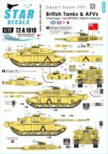 1/72 Desert Storm 1991 #1. British Challenger I and SPH M109A2