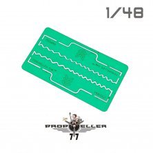 1/48 Bf 109 leading edge wavelet template