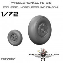 Roues Heinkel He-219 1/72 pour Dragon/Hobby 2000