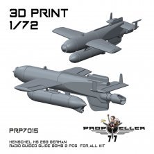 Hs 293 Bombe Planante Allemande 1/72 - 2 pcs