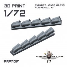 1/72 Arado Ar-240 exhaust type 1 for Revell