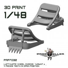 Cales de roue Luftwaffe 1/48 dents ouvertes (x4)