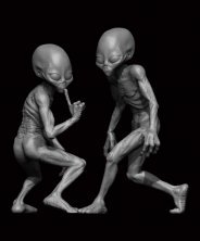 1/24 2x Grey Aliens