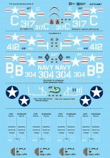1/72 Vought F4U Corsair Assorted Markings Sheet Part 4