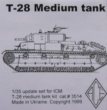 1/35 Update set for T-28 Medium tank (ICM)