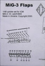 1/48 MiG-3 Flaps (ICM)
