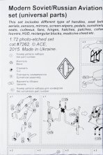 1/72 Modern Soviet/Russian aviation PE set