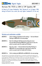 1/24 Hawker Hurricane Mk.I P3576 as GN-A of 249 Sqn, RAF-Nicolso