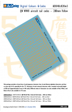 1/48 Imperial Japanese Navy WWII Aircraft Tail Codes-280mm