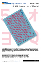 1/48 Imperial Japanese Navy WWII Aircraft Tail Codes-280mm Red