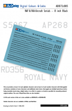 1/72 Raf & FAA/Fleet Air Arm Aircraft Serials Black