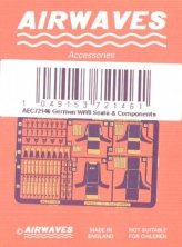 1/72 German WWII Seats x 4 different and component