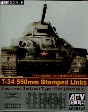 1/35 T34 550mm Track Set Stamped Links Type 1941 (Workable)