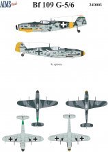 Aims Decals Messerschmitt Bf-109G-5/6 1/24