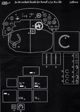1/32 Junkers Ju-88A-1 cockpit instrument details for Revell