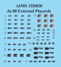 1/32 Junkers Ju-88 External Placards