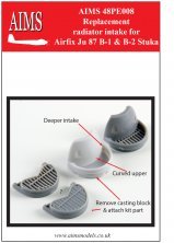 1/48 Junkers Ju-87B-1/Ju-87B-2 Stuka replacement radiator