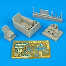 Aires Upgrade set: Fw 190A-8/A-8 R2 cockpit set