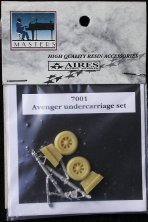 1/72 Grumman Tbm Avenger weighted wheels and metal undercarriage
