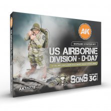 Us airborne division, d-day wargame starter set with figure