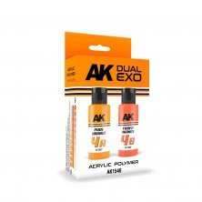 Dual exo set 4 4a pure orange & 4b faded orange