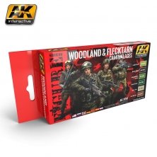 Woodland & Flecktarn camouflage color set