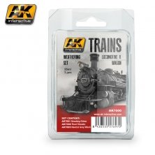 Trains locomotive & wagon weathering set