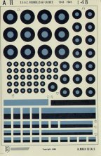 1/48 Recently discovered! Seac National Insignia/Roundels 1943-4