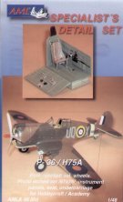 1/48 Curtiss-Hawk H-75A cockpit, wheels and undercarriage