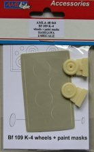 1/48 Messerschmitt Bf 109K-4 wheels + paint masks