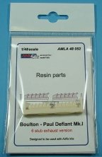 1/48 Boulton-Paul Defiant Mk.I  6 stub exhaust versions