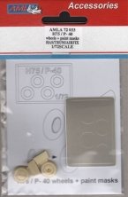 1/72 Curtiss H-75 Hawk / Curtiss P-40B EARLY version wheels