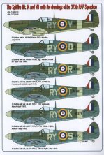 1/48 Decals Spitfire Mk.IA & VB (313th RAF Sqdr.)