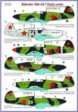 1/72 Decals Yak -1&7 Early series (incl. PE set)