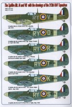 1/72 Decals Spitfire Mk.IA & VB (313th RAF Sqdr.)