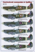 1/72 Decals Czechoslovak commanders in Spitfires