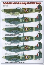 1/72 Decals Spitfire Mk.IA & VB (313th RAF Sqdr.)